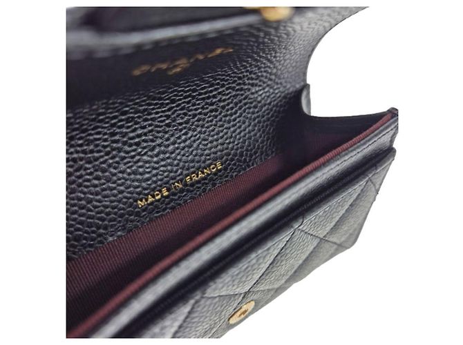 Chanel Tarjetero Classic Black Gold - vista 6