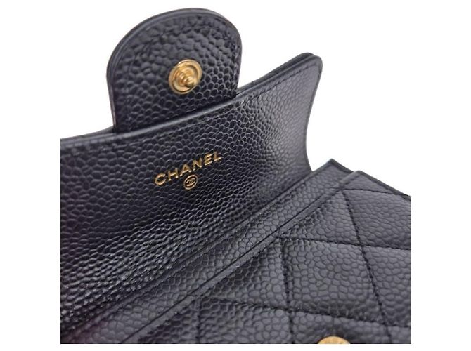 Chanel Tarjetero Classic Black Gold - vista 7