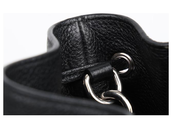 Prada Borsa a tracolla e spalla Bucket in pelle morbida Vitello Daino Nera - vista 15