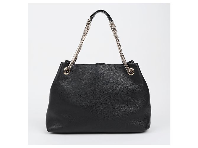 Gucci Borsa a tracolla con catena e nappe Nero - vista 4