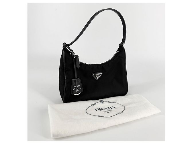Prada Nylon-Hobo-Bag mit Saffiano-Besatz - Ansicht 2
