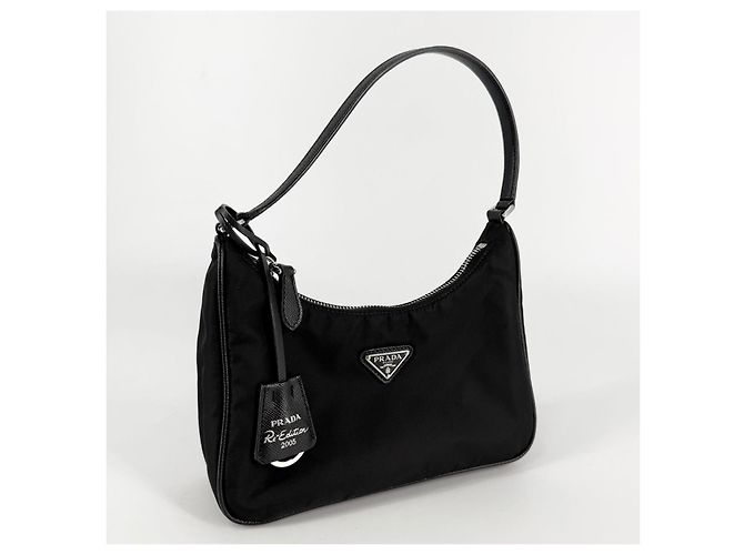 Prada Nylon-Hobo-Bag mit Saffiano-Besatz - Ansicht 3