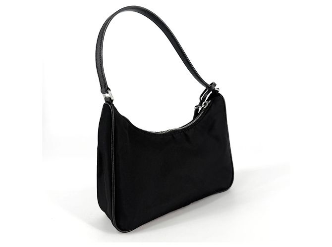 Prada Nylon-Hobo-Bag mit Saffiano-Besatz - Ansicht 4