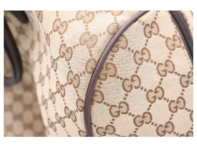 Gucci Borsa Boston Duffel Original Medium GG Canvas - vista 10
