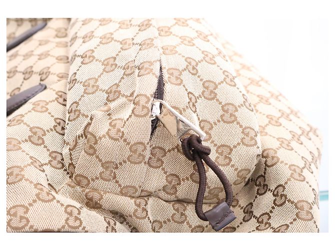 Gucci Borsa Boston Duffel Original Medium GG Canvas - vista 12