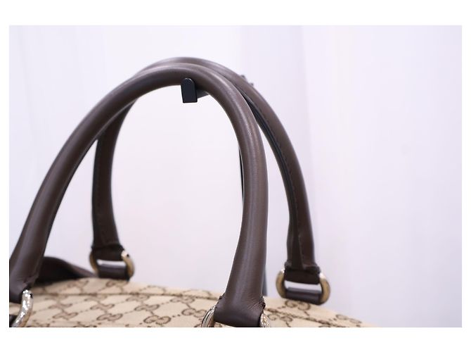 Gucci Borsa Boston Duffel Original Medium GG Canvas - vista 3