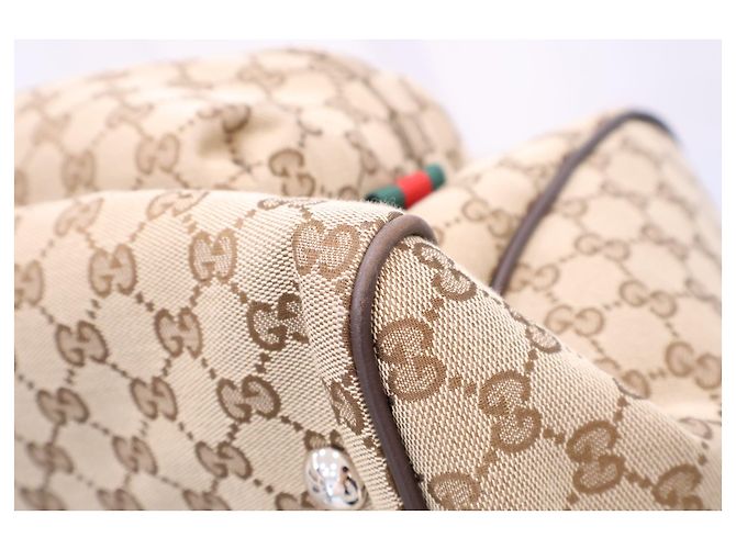 Gucci Borsa Boston Duffel Original Medium GG Canvas - vista 5