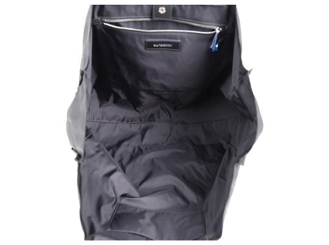 Burberry Borsa Tote in nylon con stampa logo Nero - vista 9