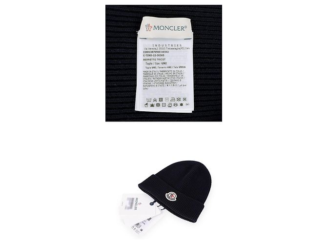 Moncler Wollmütze mit Logo-Patch - Ansicht 5