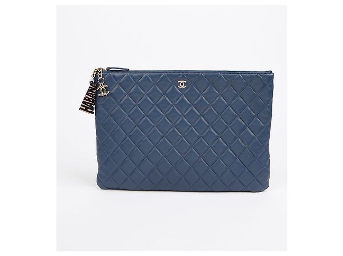 Clutch Havana Large Chanel Marrone Agnello - vista 2
