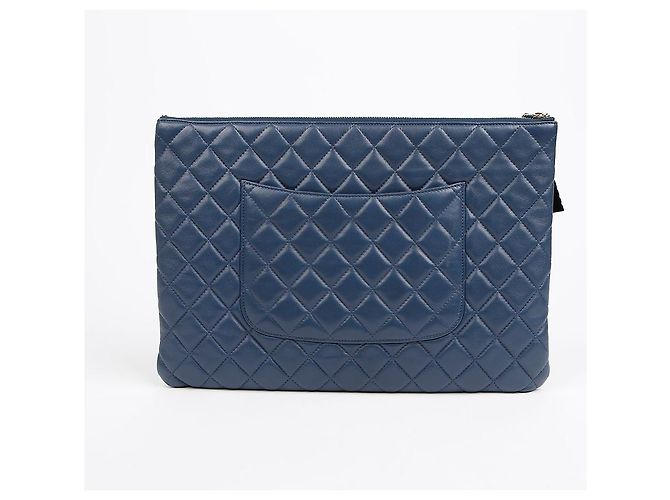 Clutch Havana Large Chanel Marrone Agnello - vista 4