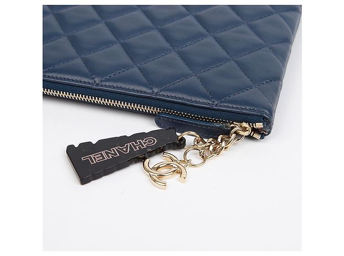 Clutch Havana Large Chanel Marrone Agnello - vista 9
