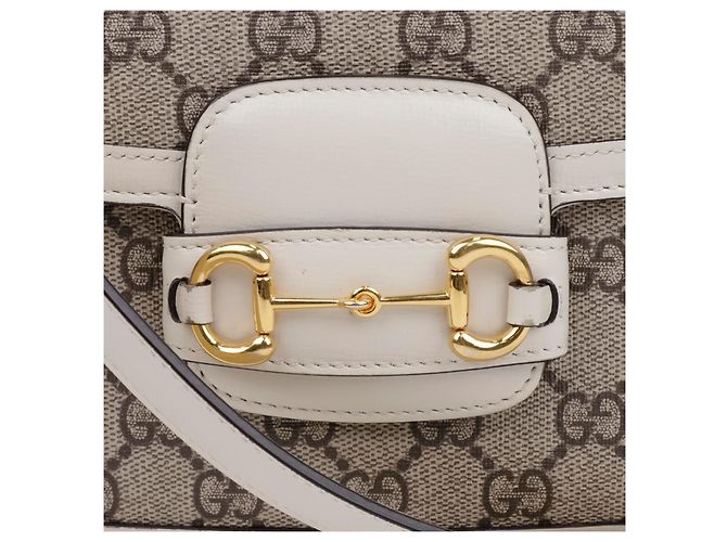 Gucci Horsebit Mini Schultertasche Weiß - Ansicht 2