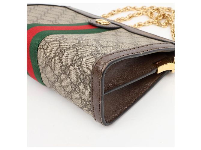 Gucci Borsa a tracolla Ophidia GG Small Brown - vista 11