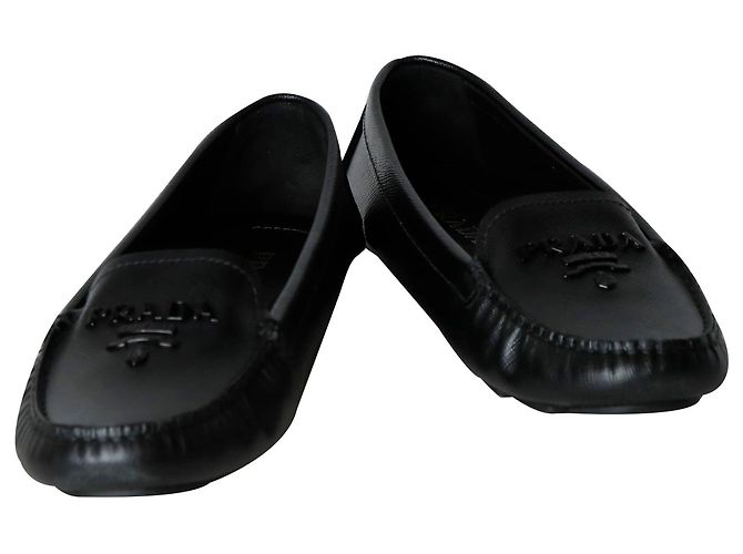 Prada Saffiano Autofahrer-Loafer - Ansicht 2