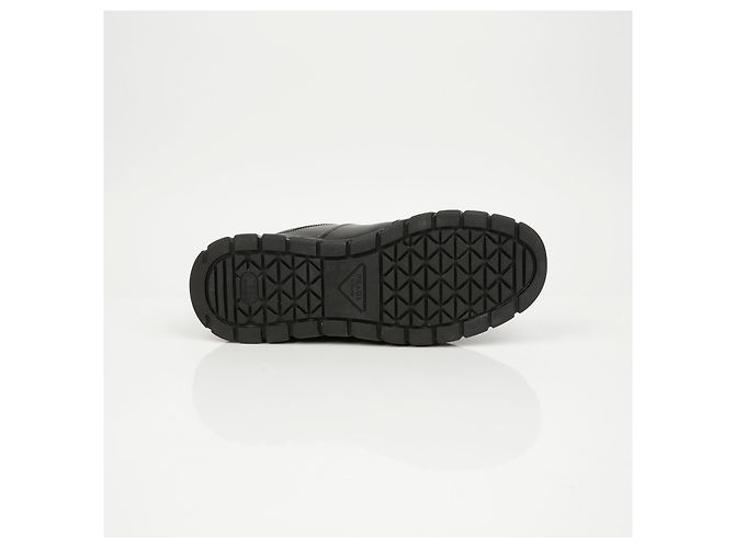 Prada Leder-Sneaker mit Triangle-Logo Schwarz - Ansicht 11