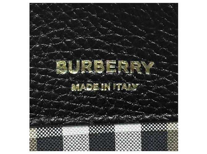 Burberry Borsa a Tracolla Hobo in Pelle Grana Nero - vista 13