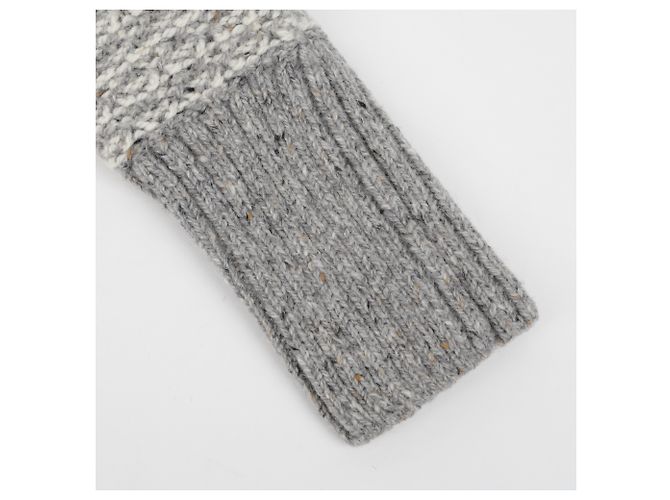 Thom Browne Mohair-Strick mit Streifen Hellgrau - Ansicht 10