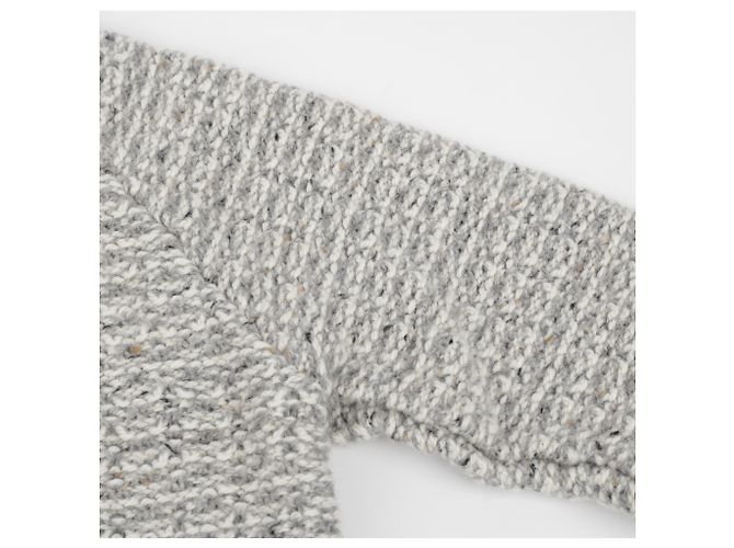Thom Browne Mohair-Strick mit Streifen Hellgrau - Ansicht 12