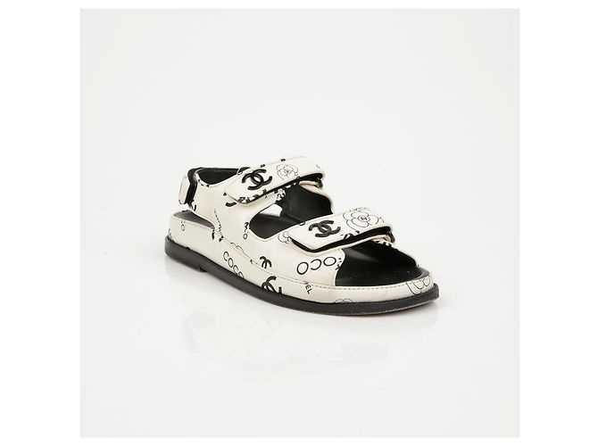 Chanel Sandali Velcro Multi CC - vista 2