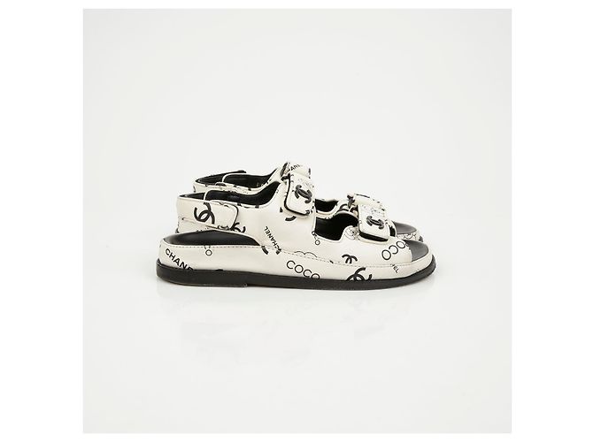 Chanel Sandali Velcro Multi CC - vista 3