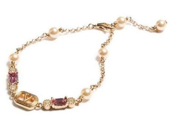 Valentino Bracciale ovale in metallo e cristalli - vista 5