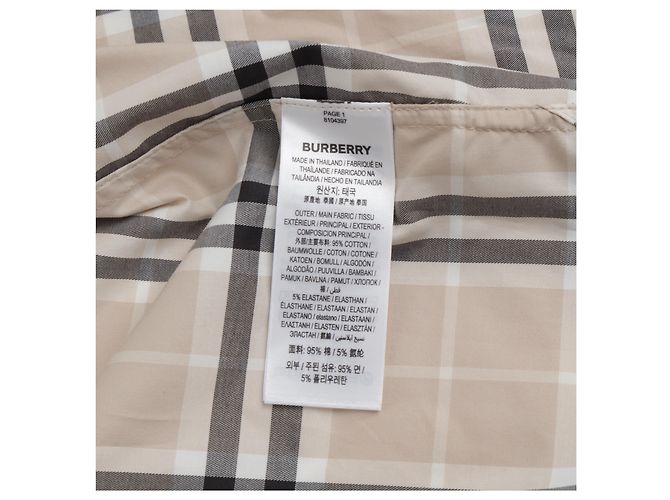 Burberry Check Hemd Baumwolle Größe 36 - Ansicht 19