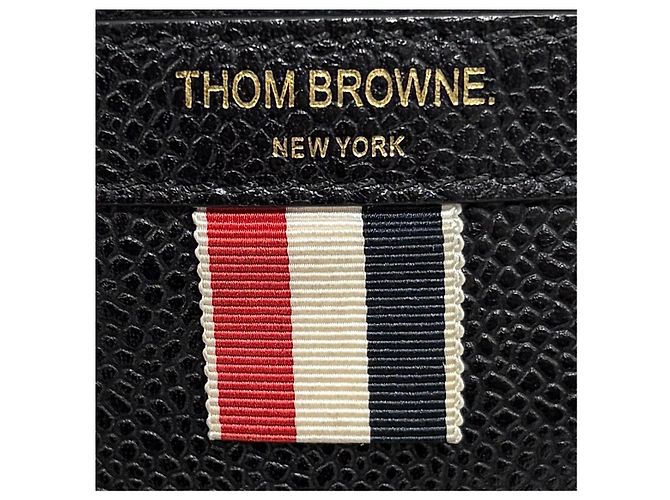 Thom Browne Clutch Stripe Black Medium - vista 5
