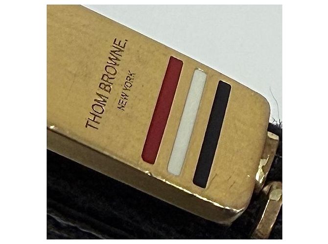 Thom Browne Clutch Stripe Black Medium - vista 6