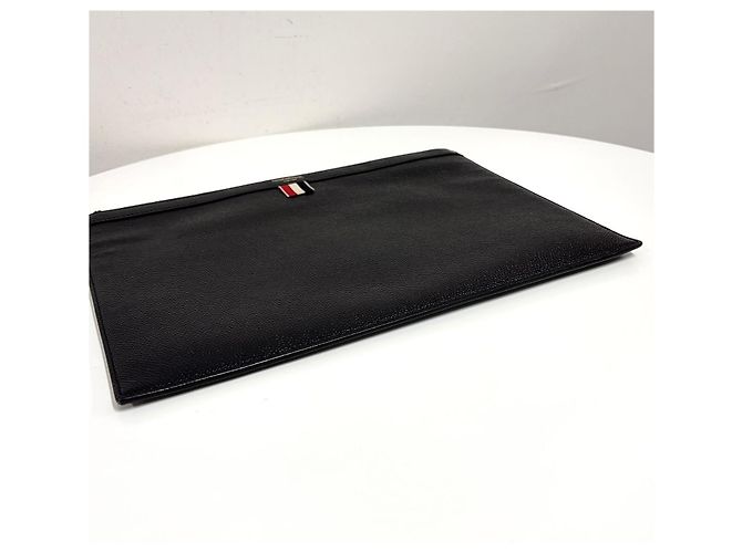 Thom Browne Clutch Stripe Black Medium - vista 7
