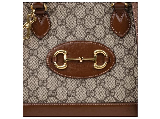 Gucci Bolso Mini Top Handle Horsebit Marrón - vista 2