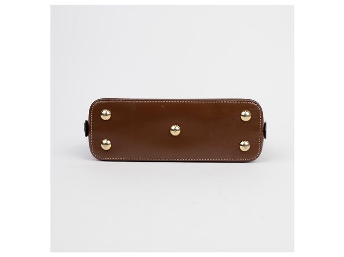 Gucci Bolso Mini Top Handle Horsebit Marrón - vista 9
