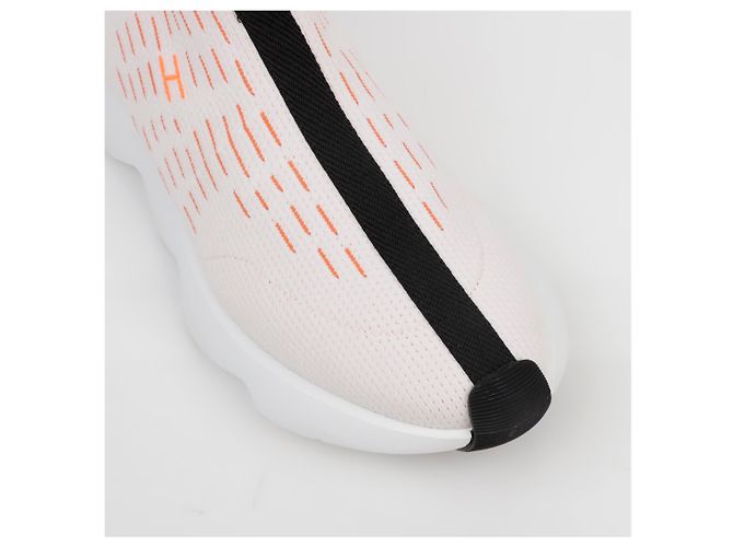 Sneakers in maglia Hermès Eclair marroni - vista 11