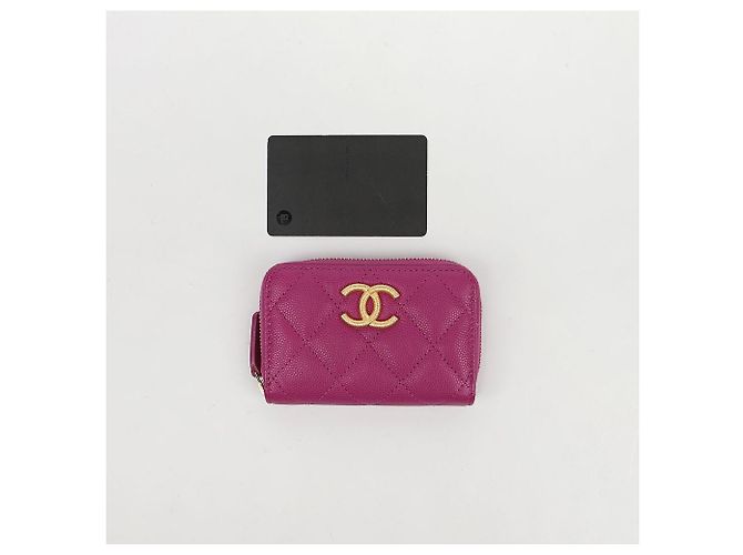 Chanel Portacarte con zip Logo - vista 10