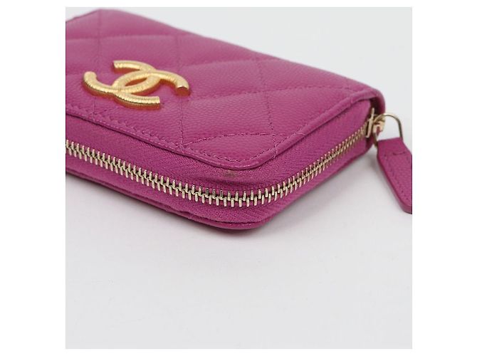 Chanel Portacarte con zip Logo - vista 8