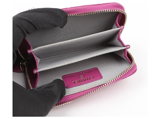 Chanel Portacarte con zip Logo - vista 9