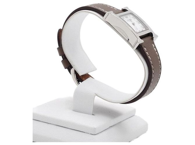 Hermès HOUR PM Mini Silver Strap Damenuhr - Ansicht 4