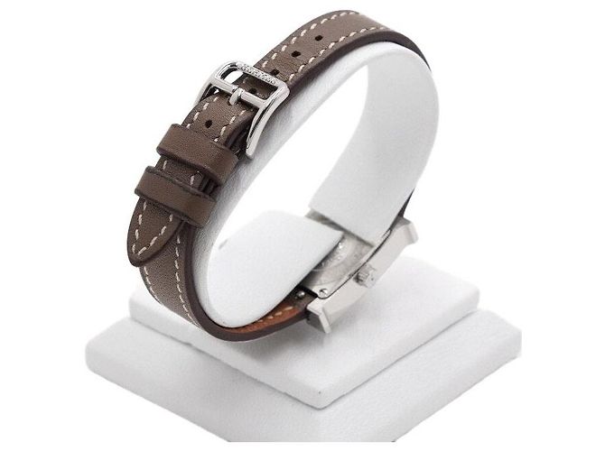 Hermès HOUR PM Mini Silver Strap Damenuhr - Ansicht 5