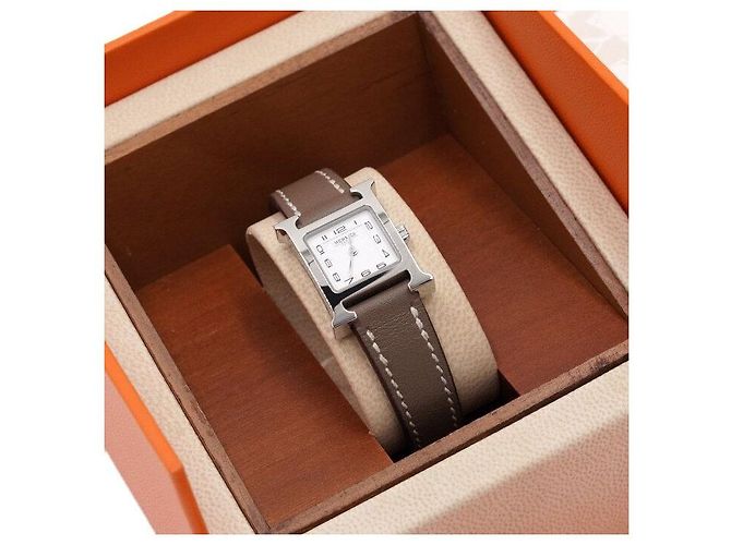 Hermès HOUR PM Mini Silver Strap Damenuhr - Ansicht 6