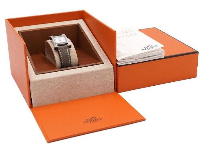 Hermès HOUR PM Mini Silver Strap Damenuhr - Ansicht 7