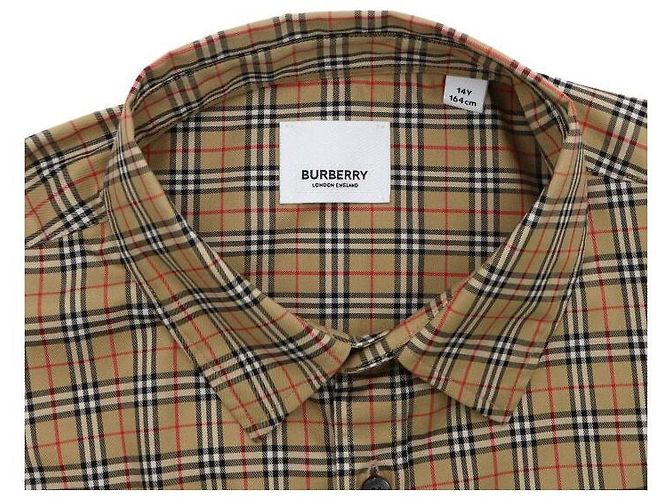 Burberry Camisa de algodão stretch xadrez para crianças e jovens mulheres - vista 5
