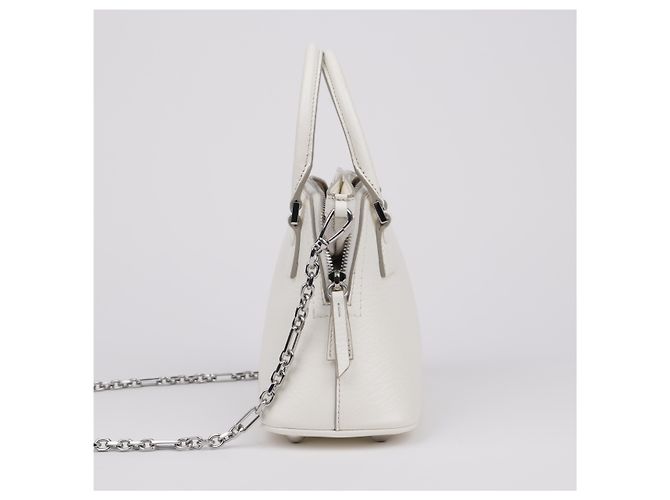 Maison Martin Margiela Micro Leder Tote Bag Weiß - Ansicht 10
