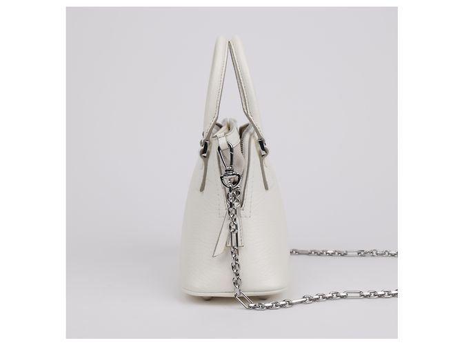Maison Martin Margiela Micro Leder Tote Bag Weiß - Ansicht 11