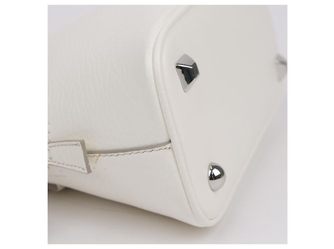 Maison Martin Margiela Micro Leder Tote Bag Weiß - Ansicht 13