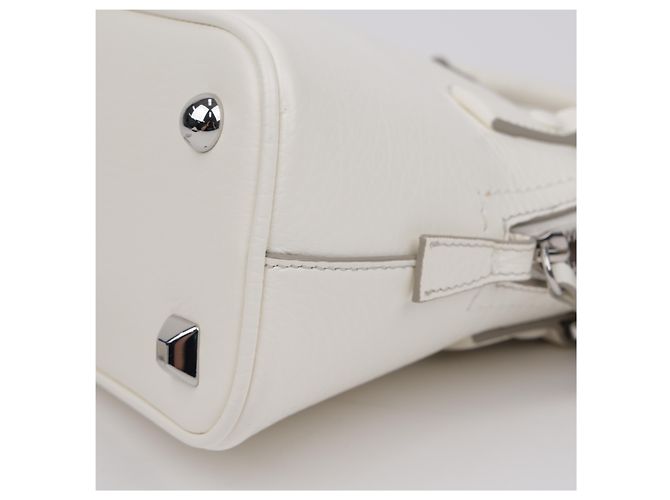 Maison Martin Margiela Micro Leder Tote Bag Weiß - Ansicht 14