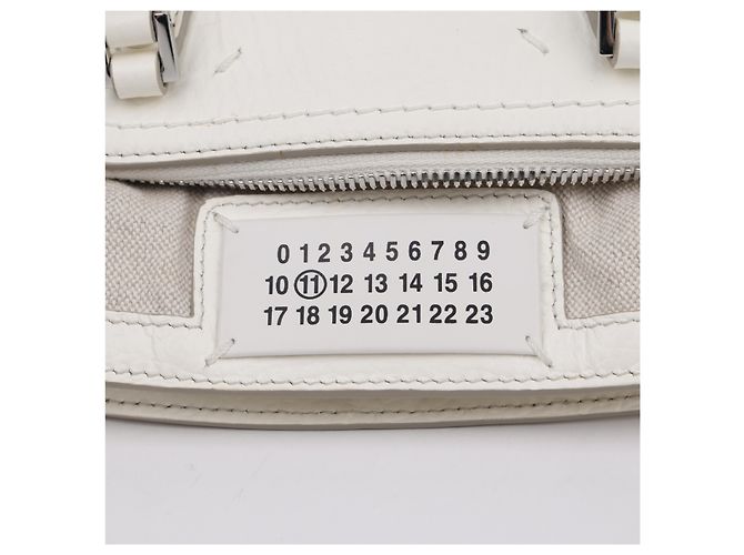 Maison Martin Margiela Micro Leder Tote Bag Weiß - Ansicht 15