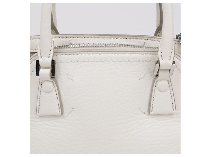Maison Martin Margiela Micro Leder Tote Bag Weiß - Ansicht 3