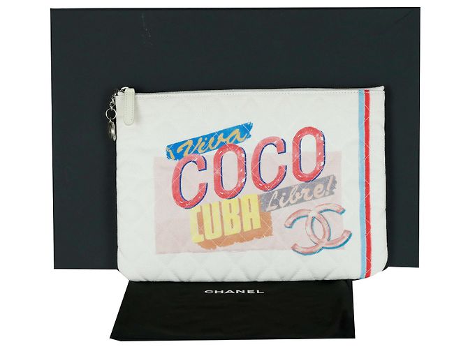 Pochette Chanel Coco Cuba in pelle marrone - vista 6