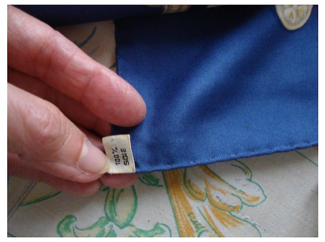 Hermès Foulard di Seta Bride de Cour - Blu/Oro - vista 6