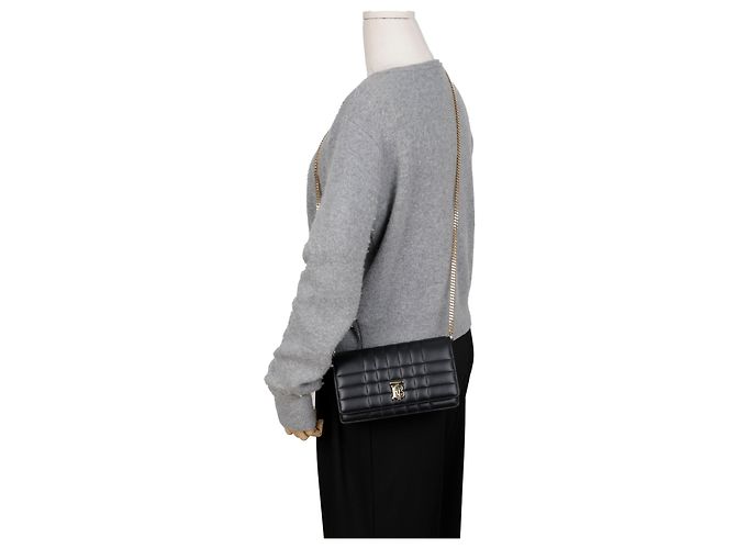 Burberry Borsa a tracolla Lola Chain Nera - vista 10